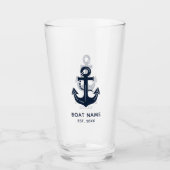 Aangepaste naam van nautisch ankerboot glas (Voorkant)