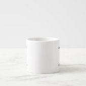 Aangepaste naam van nautische bootanker espresso kop (Voorkant)
