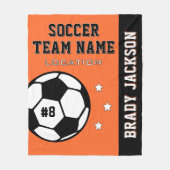 Aangepaste naam van Oranje voetbalspeler Fleece Deken (Voorkant)