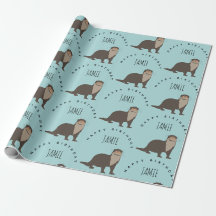 Aangepaste naam van Otter Pattern Birthday