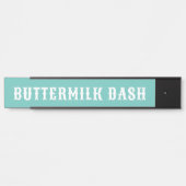 Aangepaste naam van paard Mint Western Stall-Bord Deurbordje (Voorkant)