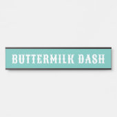 Aangepaste naam van paard Mint Western Stall-Bord Deurbordje (Voorkant)