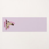 Aangepaste naam van pilotenbadass-werkout Kitty Ca Yogamat (Achterkant (horizontaal))