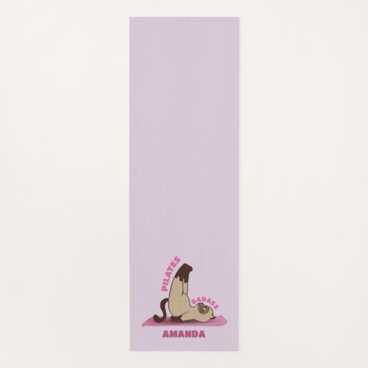 Aangepaste naam van pilotenbadass-werkout Kitty Ca Yogamat (Voorkant)