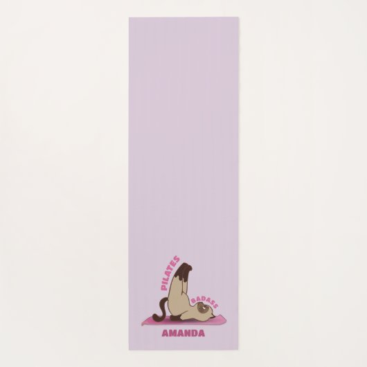 Aangepaste naam van pilotenbadass-werkout Kitty Ca Yogamat
