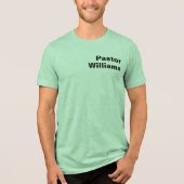 Aangepaste naam van predikant Tri-Blend shirt (Voorkant)