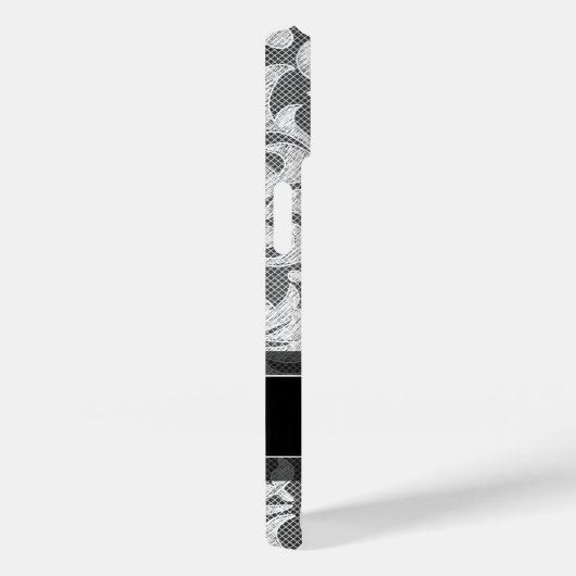 Aangepaste naam van Rustisch Chalkboard Lace Patte Case-Mate iPhone Case (Achterkant / Rechts)