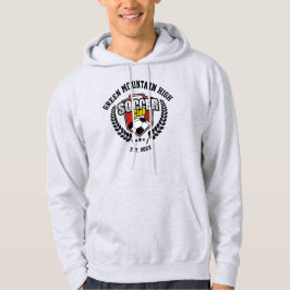 Aangepaste naam van school of organisatie voetbalc hoodie