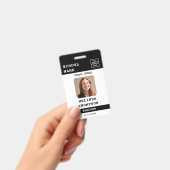 Aangepaste naam van school sjabloon voor identitei badge (Handheld)