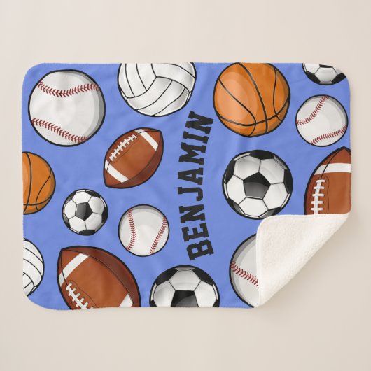 Aangepaste naam van Sportspeler Aangepaste naam Ba Sherpa Deken (Voorkant (horizontaal))