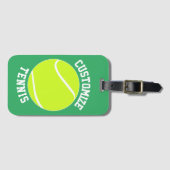 Aangepaste naam van tennisteam / Gepersonaliseerde Bagagelabel (Voorkant (horizontaal))