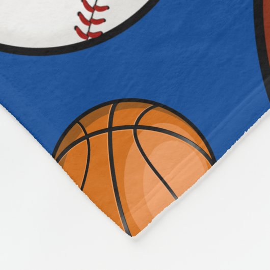 Aangepaste naam van toegewezen sporters fleece deken (Hoek)