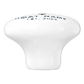 Aangepaste naam van vaartuig anker keramische knop (Zijkant)