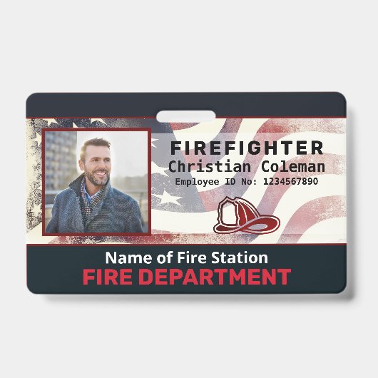 Aangepaste naam van werknemer ID-kaart Logo Bar Co Badge (Voorzijde)