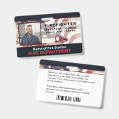 Aangepaste naam van werknemer ID-kaart Logo Bar Co Badge (Voor- en achterkant)