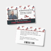 Aangepaste naam van werknemer ID-kaart Logo Streep Badge (Voor- en achterkant)