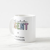 Aangepaste naam vastgoedmakelaar | Geschenken voor Koffiemok (Voorkant links)