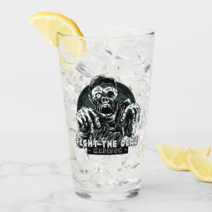 Aangepaste naam: "Vecht de dood" Zombie-glas Glas