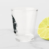 Aangepaste naam: "Vecht de dood" Zombie-glas Shot Glas (Rechts)