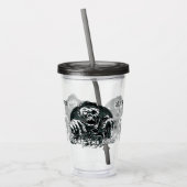 Aangepaste naam: "Vecht de dood" Zombie-tumblers Acryl Drinkbeker (Links)
