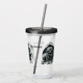 Aangepaste naam: "Vecht de dood" Zombie-tumblers Acryl Drinkbeker (Achterkant)