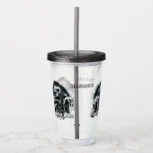 Aangepaste naam: "Vecht de dood" Zombie-tumblers Acryl Drinkbeker (Voorkant)