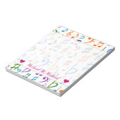 Aangepaste naam; veel kleurrijke Muzieknoten en sy Notitieblok (Linkerzijde)