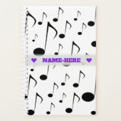 Aangepaste naam + veel patroonpatronen voor muziek planner (Voorkant)