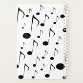 Aangepaste naam + veel patroonpatronen voor muziek planner (Achterkant)