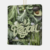 Aangepaste naam Vegan Keramisch Ornament (Links)