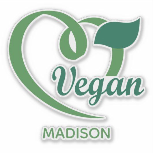 Aangepaste naam Vegan Labels (Voorkant)