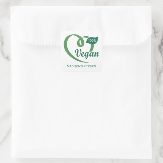 Aangepaste naam Vegan Labels (Tas)