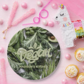 Aangepaste Naam Vegan Papieren Bordje (Feest)