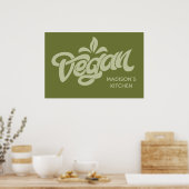 Aangepaste naam Vegan Poster (Keuken)