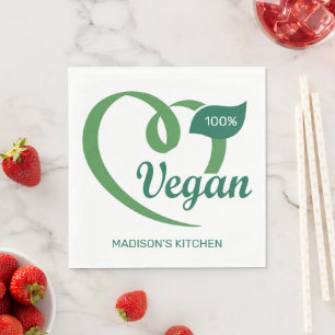 Aangepaste naam Vegan Servet