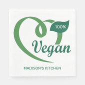 Aangepaste naam Vegan Servet (Voorkant)