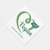 Aangepaste naam Vegan Servet (Hoek)