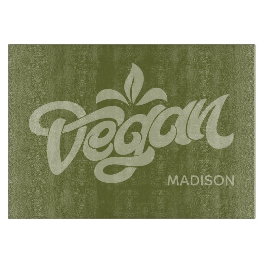 Aangepaste Naam Vegan Snijplank (Voorkant)