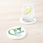 Aangepaste naam Vegan Zandsteen Onderzetter (Zijkant)