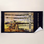 Aangepaste naam Venetië (Venise) Reis naar het ver Strandlaken (Voorkant)