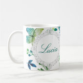 Aangepaste naam ventilatorgroene koffie-Mok person Koffiemok (Links)