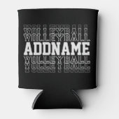 Aangepaste naam verdwijnende volleybal logo teamsp blikjeskoeler (Voorkant)