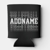 Aangepaste naam verdwijnende volleybal logo teamsp blikjeskoeler (Achterkant)