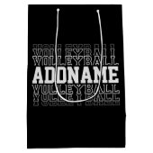 Aangepaste naam Verdwijnende Volleybal Logo Teamsp Medium Cadeauzakje (Achterkant)