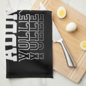 Aangepaste naam verdwijnende volleybal logo teamsp theedoek (Quarter Fold)