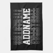 Aangepaste naam verdwijnende volleybal logo teamsp theedoek (Verticaal)