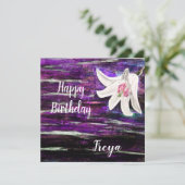 Aangepaste naam Verjaardag Kaart (Staand voorkant)