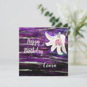 Aangepaste naam Verjaardag Kaart (Staand voorkant)