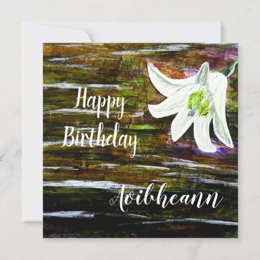 Aangepaste naam verjaardag kaart (Voorkant)