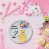 aangepaste naam verjaardag papieren bordje (Feest)